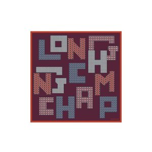 Sciarpe Longchamp Scarf 70 Silk Bordeaux | 96041-DLTK