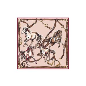 Sciarpe Longchamp Scarf 90 Powder Silk Rosa | 08541-DSCW