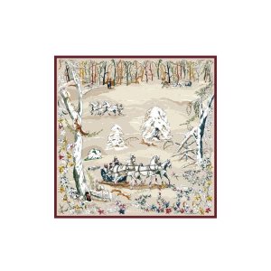 Sciarpe Longchamp Scarf 90 Silk Beige | 23890-WQEX