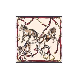 Sciarpe Longchamp Scarf 90 Silk Bianche | 13946-KLWP