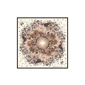 Sciarpe Longchamp Scarf 90 Silk Nere | 59108-WIEZ