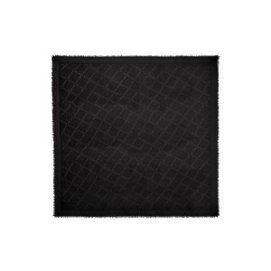 Sciarpe Longchamp Shawl Silk Blend Nere | 06412-ETCD