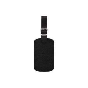 Travel Accessories Longchamp Luggage Tag Pelle Nere | 04956-AFWZ