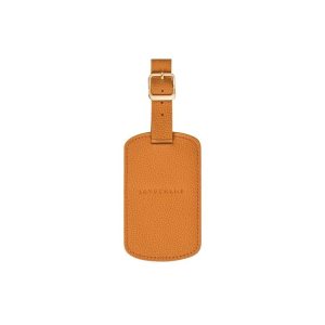 Travel Accessories Longchamp Luggage Tag Saffron Pelle Arancioni | 13075-LYTV