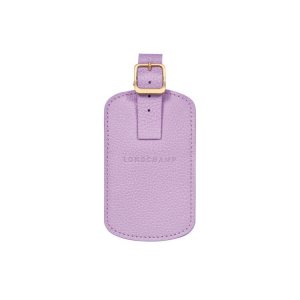 Travel Accessories Longchamp Luggage Tag Pelle Viola | 50321-JZGH