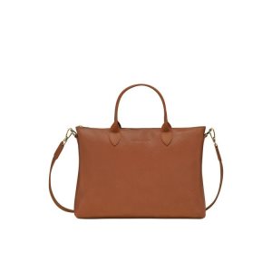 Valigie Longchamp Briefcase S Caramel Pelle Marroni | 60942-FXZR