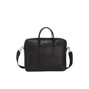 Valigie Longchamp Briefcase S Pelle Nere | 09813-SCLI