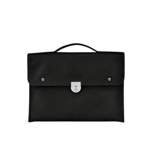 Valigie Longchamp Briefcase S Pelle Nere | 74289-LRKE