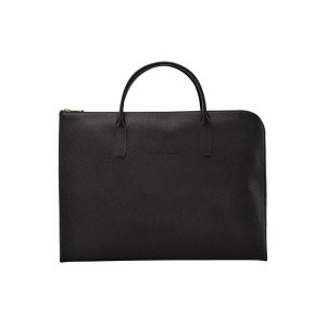 Valigie Longchamp Briefcase S Pelle Nere | 92365-WGOK