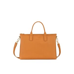 Valigie Longchamp Briefcase S Saffron Pelle Arancioni | 45023-ZWHB