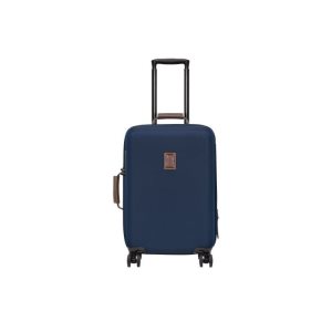 Valigie Longchamp Cabin Recycled canvas Blu | 20357-NSLG