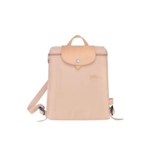 Zaini Longchamp Flowers Recycled canvas Rosa Chiaro | 82074-NBHF