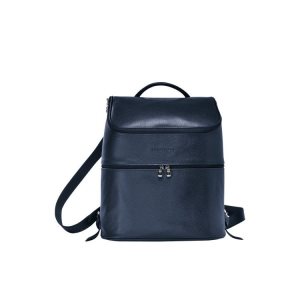 Zaini Longchamp Pelle Blu Marino | 53769-WFOK