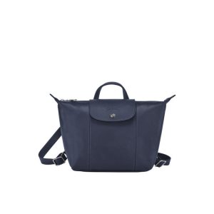 Zaini Longchamp Pelle Blu Marino | 69570-VDAO