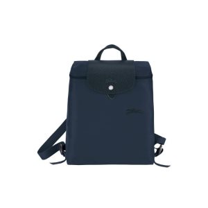Zaini Longchamp Recycled canvas Blu Marino | 18026-CISX