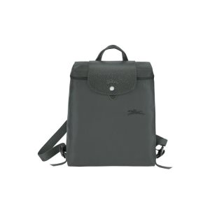 Zaini Longchamp Recycled canvas Grigie Profondo | 01384-YATH