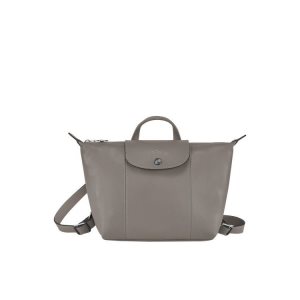 Zaini Longchamp Turtledove Pelle Grigie | 50718-BXMJ